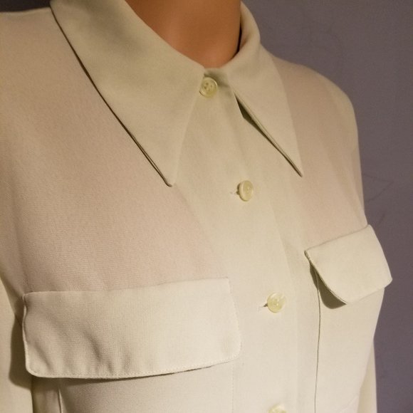 Jones New York pastel pastel green shirt size 6 - Picture 6 of 9